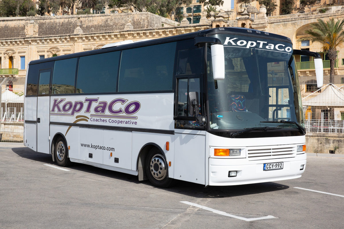 koptaco bus company malta 36 seater executive bus transportation airport