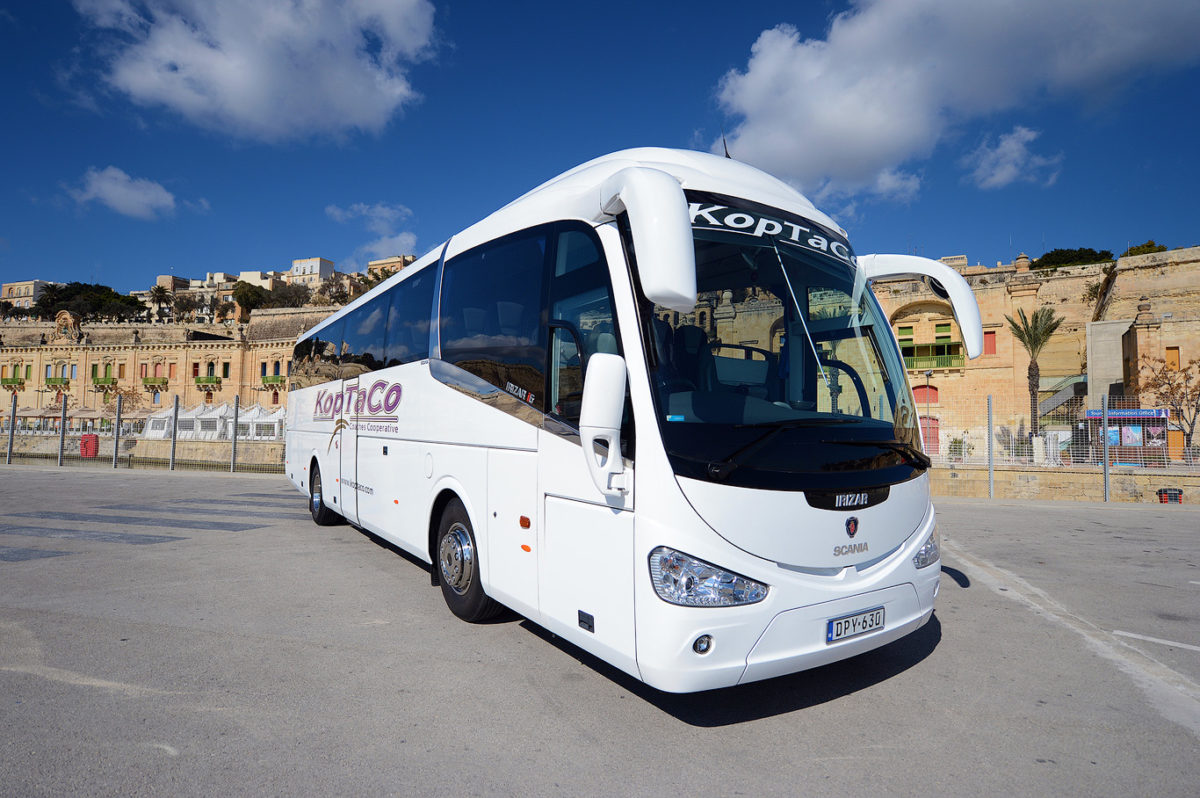 koptaco coaches company in malta bus 53 seater transport