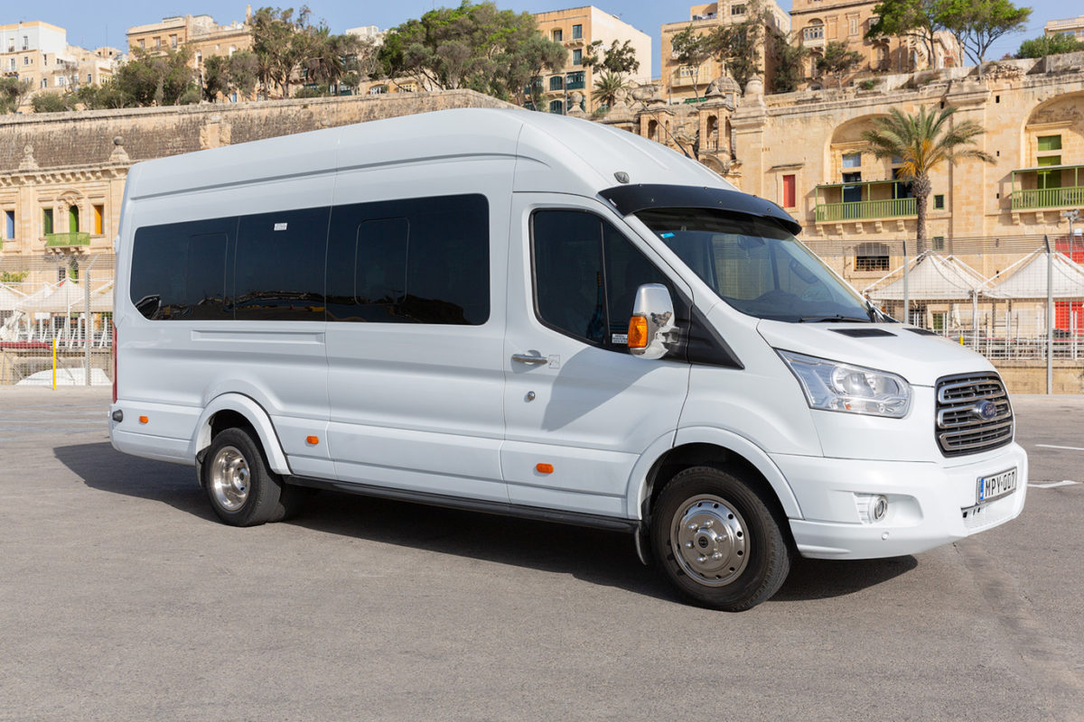 Koptaco hire minibus 16seater malta tours transfers airport