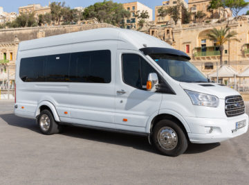 Koptaco hire minibus 16seater malta tours transfers airport