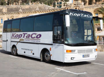 koptaco bus company malta 36 seater executive bus transportation airport
